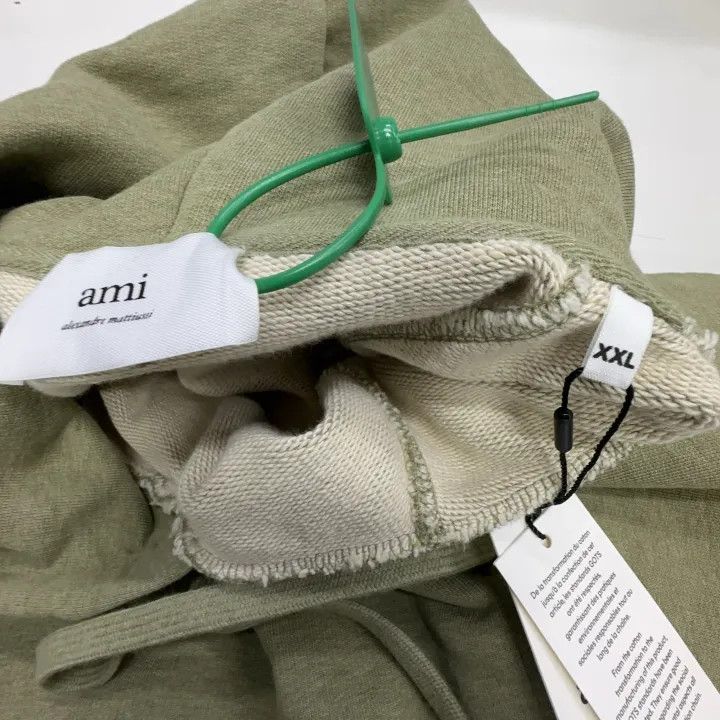 AMI AMIPARIS Cotton Long Sleeve Hoodie with Heart Embroidery 0079 Size US XXL / EU 58 / 5 - 2 Thumbnail