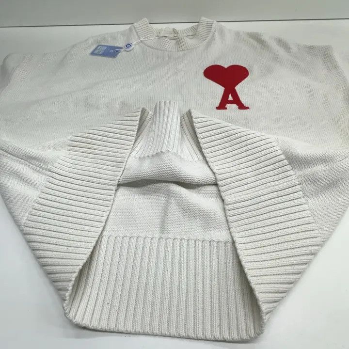 AMI AMIPARIS FW21 Heart Logo Wool Sweater 0079 Size US XS / EU 42 / 0 - 8 Thumbnail