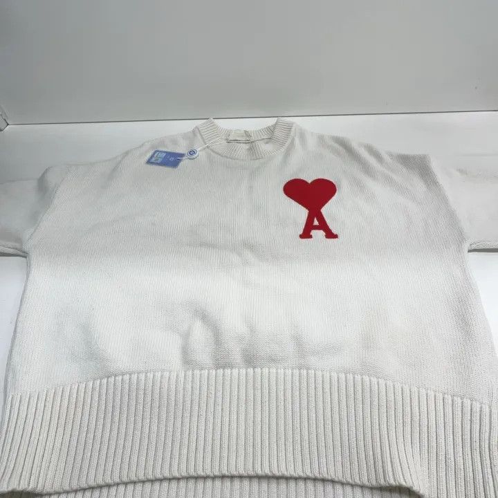 AMI AMIPARIS FW21 Heart Logo Wool Sweater 0079 Size US XS / EU 42 / 0 - 9 Thumbnail