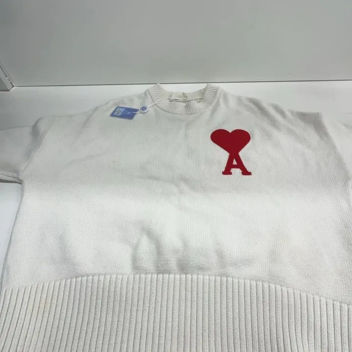 AMI AMIPARIS FW21 Heart Logo Wool Sweater 0079 Size US XS / EU 42 / 0 - 17 Thumbnail