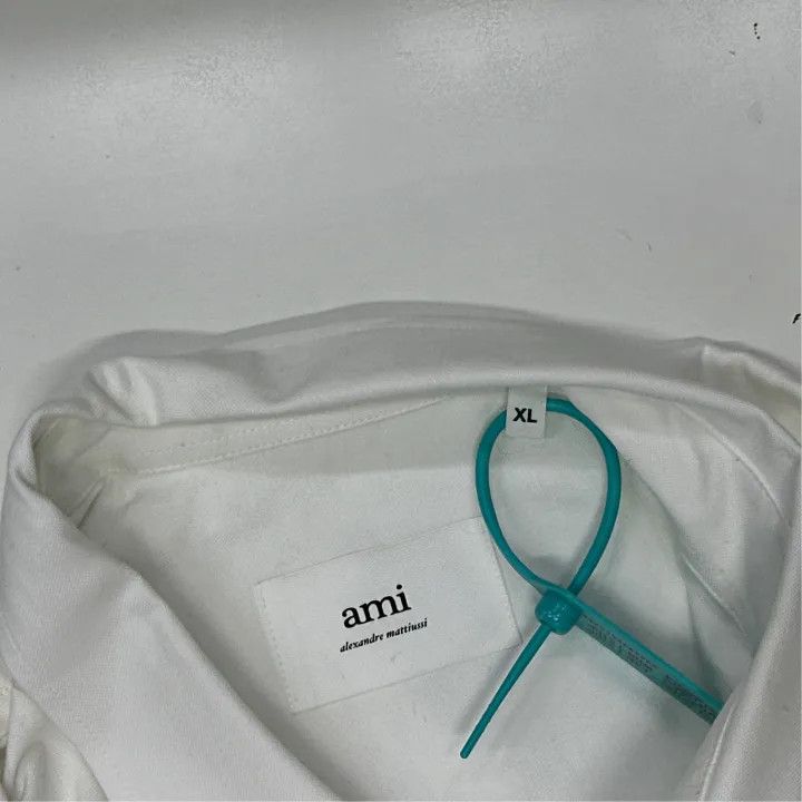 AMI AMIPARIS Red Heart Casual Button-Up Shirt 0079 Size US XL / EU 56 / 4 - 3 Thumbnail