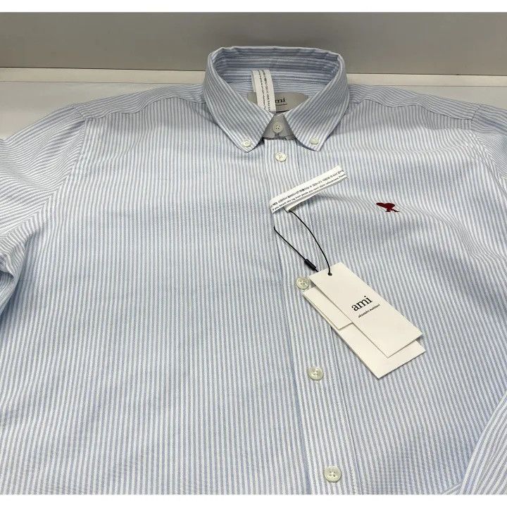 AMI AMIPARIS Striped Long Sleeve Shirt for Unisex 0079 Size US M / EU 48-50 / 2 - 4 Thumbnail