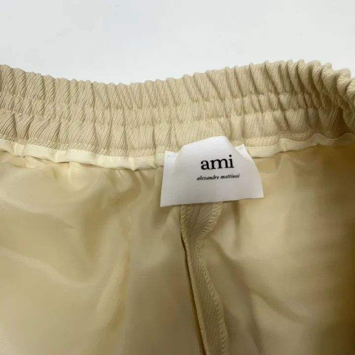 AMI AMIPARIS Brown Striped Relaxed Fit Trousers 0079 Size US 34 / EU 50 - 7 Thumbnail