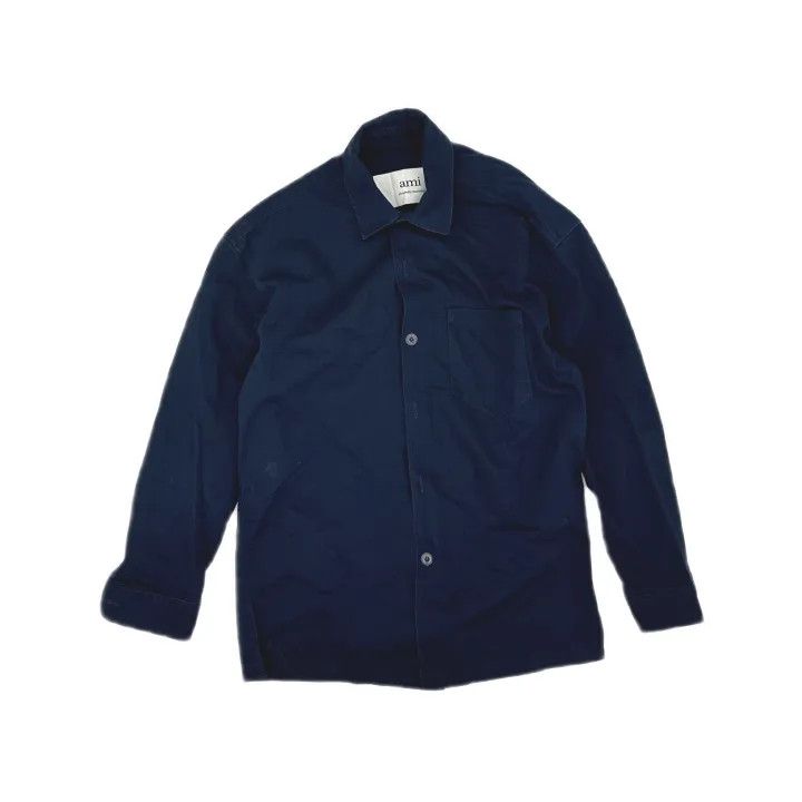 AMI AMIPARIS Logo Print Long Sleeve Shirt for All 0079 Size US M / EU 48-50 / 2 - 2 Thumbnail