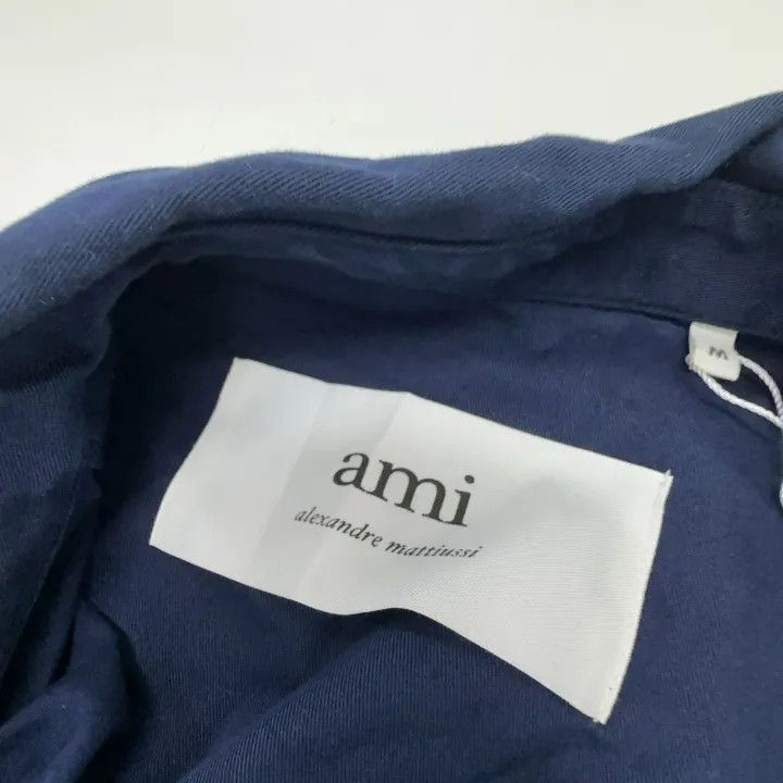 AMI AMIPARIS Logo Print Long Sleeve Shirt for All 0079 Size US M / EU 48-50 / 2 - 5 Thumbnail