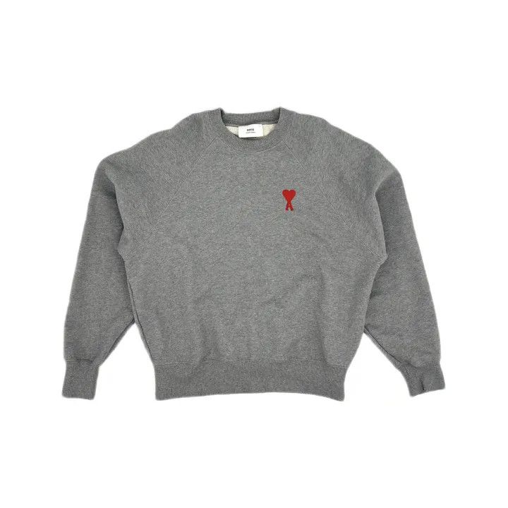 AMI AMIPARIS Red Heart Embroidered Sweatshirt 0079 Size US XL / EU 56 / 4 - 2 Thumbnail