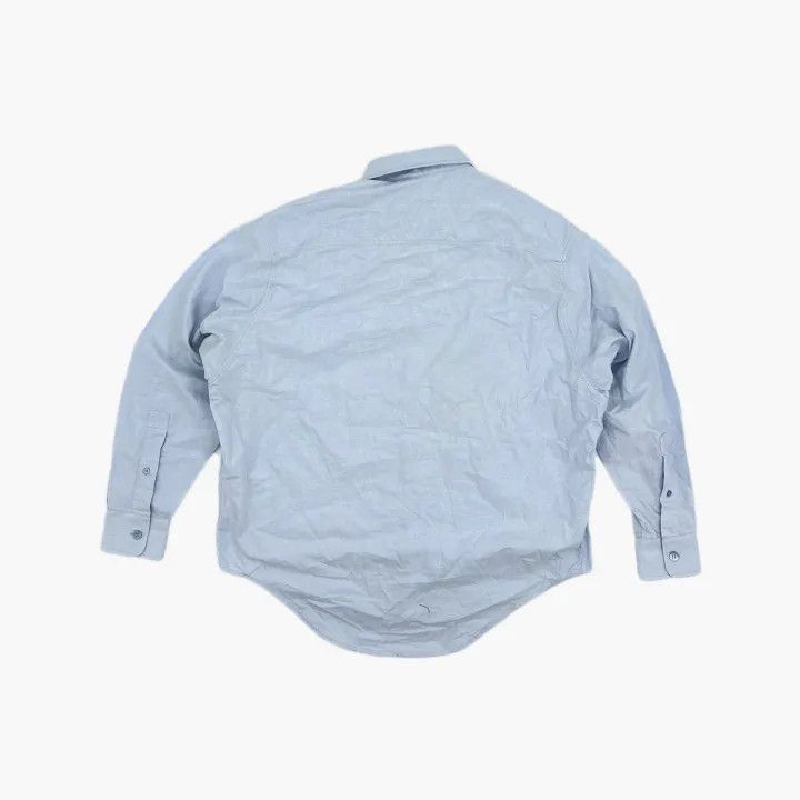 AMI AMIPARIS Blue Button-Down Shirt with Heart Design 0079 Size US XS / EU 42 / 0 - 3 Thumbnail