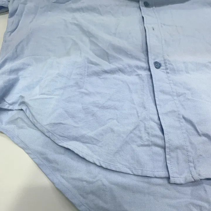 AMI AMIPARIS Blue Button-Down Shirt with Heart Design 0079 Size US XS / EU 42 / 0 - 11 Thumbnail