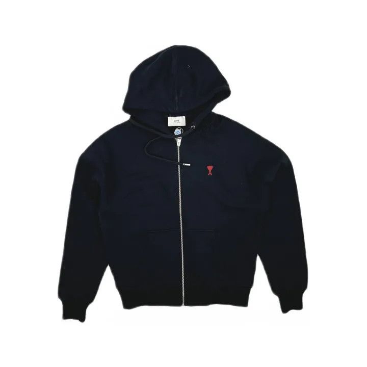 AMI AMIPARIS FW23 Black American Casual Hooded Jacket 0079 Size US M / EU 48-50 / 2 - 2 Thumbnail
