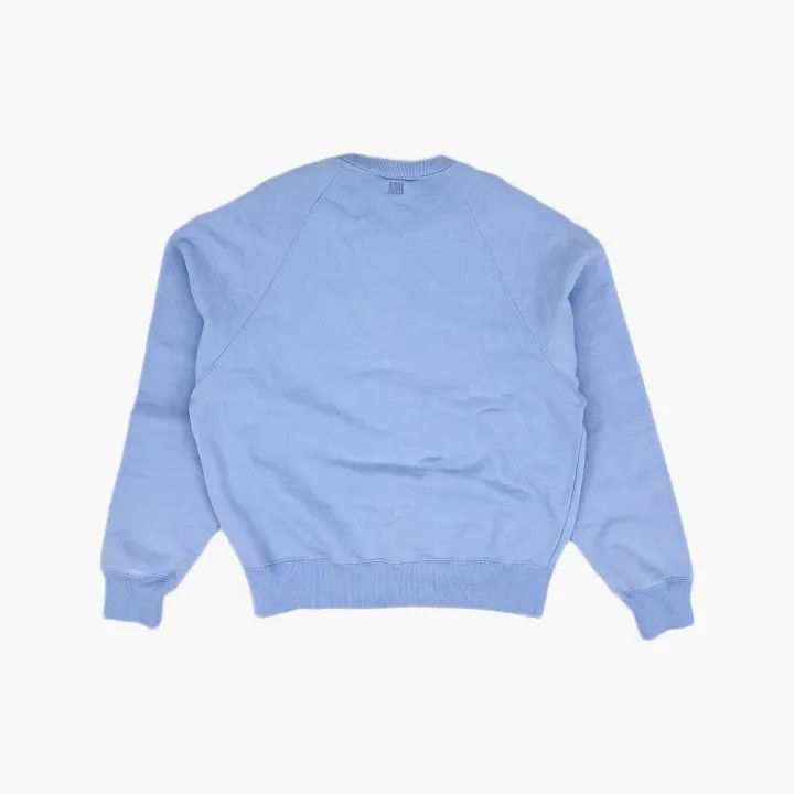 AMI AMIPARIS Sky Blue Heart Emblem Sweatshirt 0079 Size US L / EU 52-54 / 3 - 3 Thumbnail