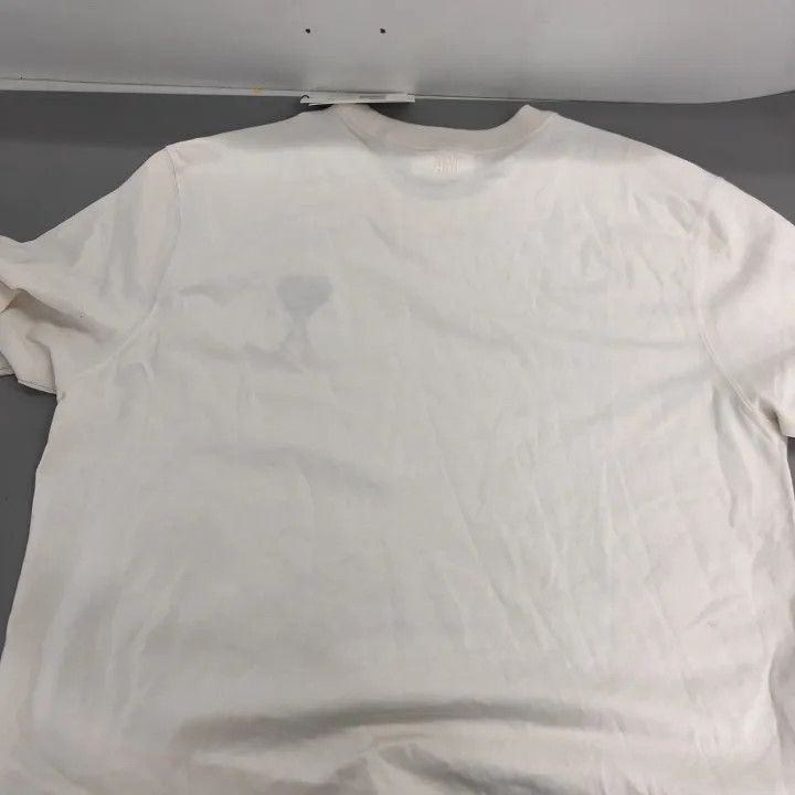 AMI AMIPARIS Heart Logo Short Sleeve T-Shirt 0079 Size US L / EU 52-54 / 3 - 2 Thumbnail