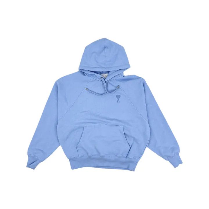 AMI AMIPARIS Blue Heart Embroidered Hoodie 0079 Size US L / EU 52-54 / 3 - 2 Thumbnail
