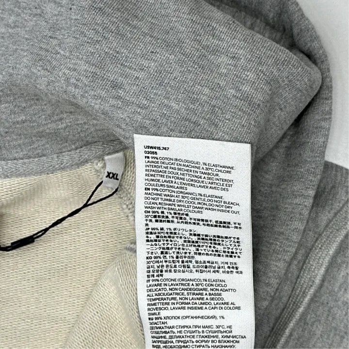 AMI AMIPARIS Heart Logo Zip-Up Hoodie for Men 0079 Size US XXL / EU 58 / 5 - 3 Thumbnail
