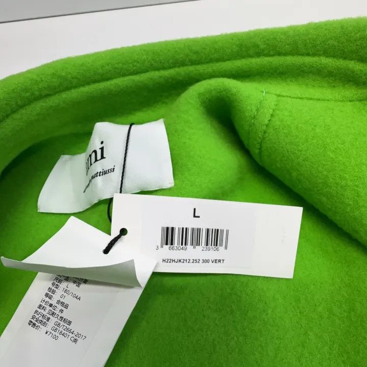 AMI AMIPARIS Green Slim Fit Buttoned Jacket 0079 Size US L / EU 52-54 / 3 - 5 Thumbnail