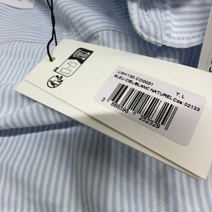 AMI AMIPARIS Logo Long Sleeve Button-Up Shirt 0079 Size US L / EU 52-54 / 3 - 4 Thumbnail