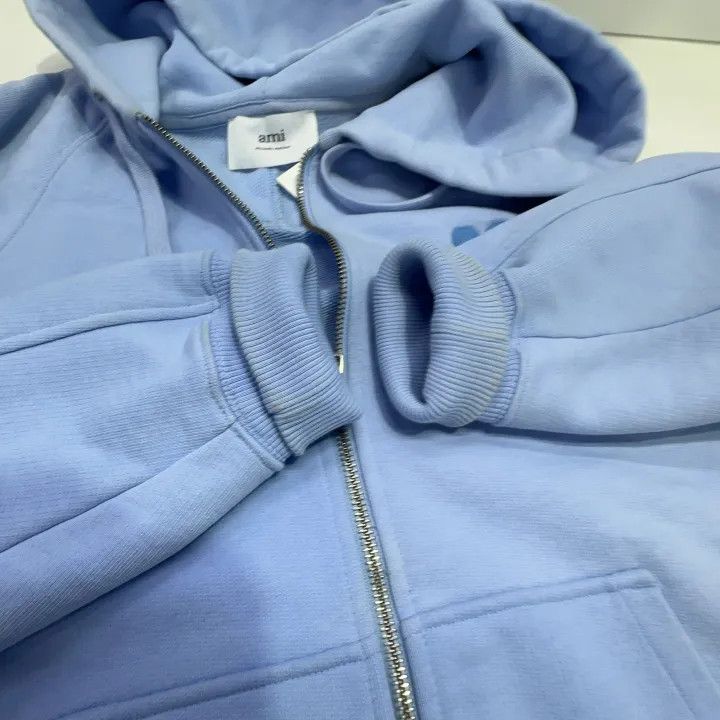 AMI AMIPARIS Logo Embroidered Heart Hoodie 0079 Size US S / EU 44-46 / 1 - 8 Thumbnail