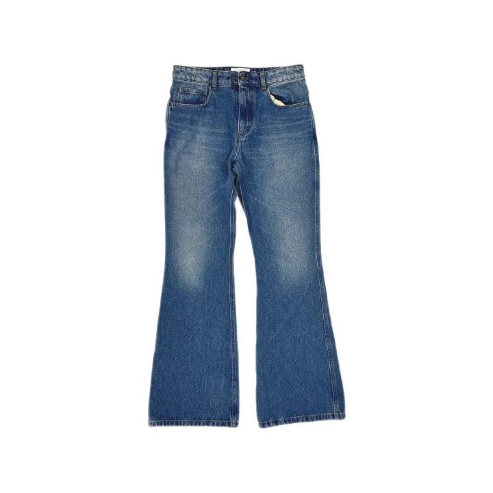 AMI AMIPARIS SS23 Flared Denim Pants for Men 0079 Size US 29 - 2 Thumbnail