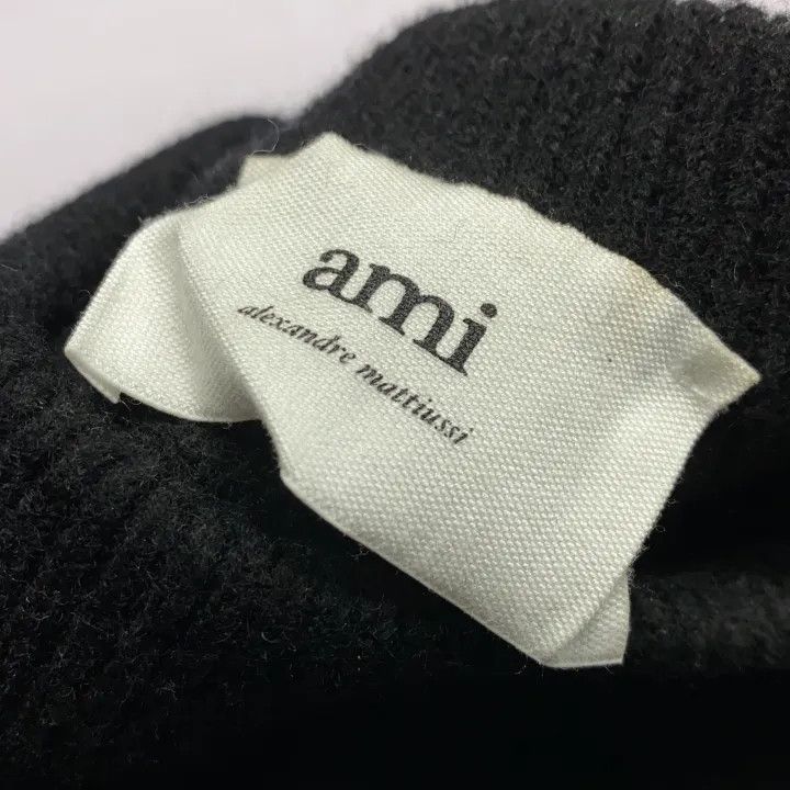 AMI AMIPARIS Classic Red Heart Wool Sweater 0079 Size US S / EU 44-46 / 1 - 6 Thumbnail