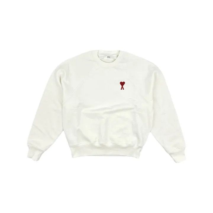 AMI AMIPARIS Embroidered Heart Crewneck Sweatshirt 0079 Size US M / EU 48-50 / 2 - 2 Thumbnail