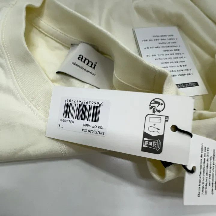 AMI AMIPARIS Embroidered Short Sleeve T-Shirt 0079 Size US L / EU 52-54 / 3 - 5 Thumbnail