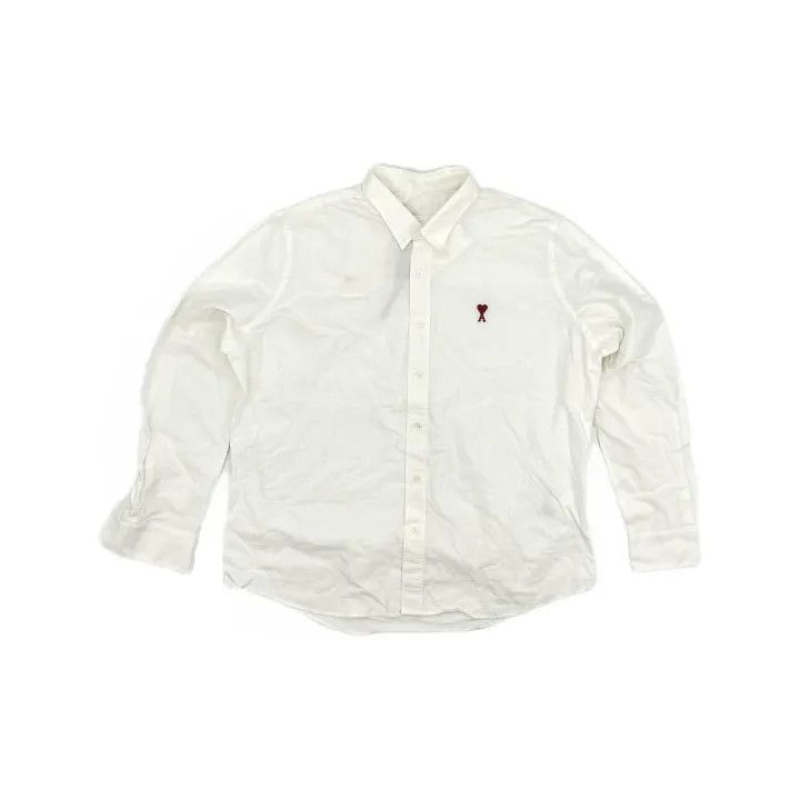 AMI AMIPARIS Pure Color Casual Long Sleeve Shirt 0079 Size US L / EU 52-54 / 3 - 2 Thumbnail
