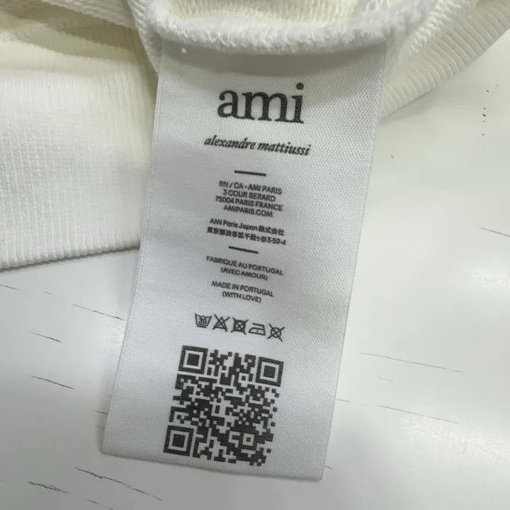 AMI AMIPARIS Vintage Embroidered Crew Neck Sweatshirt 0079 Size US XL / EU 56 / 4 - 4 Thumbnail