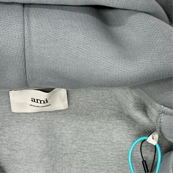 AMI AMIPARIS Cozy Heart Zip Hoodie 0079 Size US L / EU 52-54 / 3 - 3 Thumbnail