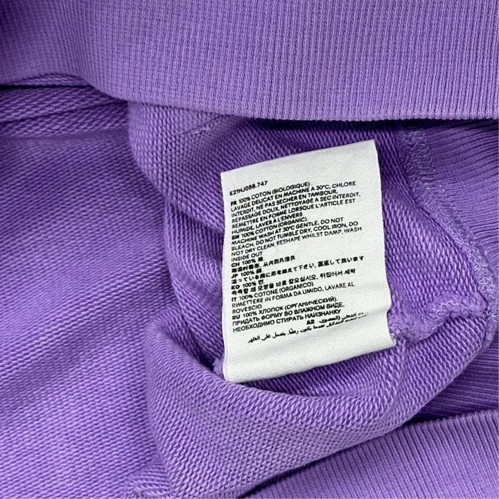 AMI AMIPARIS Purple Love Hoodie for Couples 0079 Size US XL / EU 56 / 4 - 6 Thumbnail
