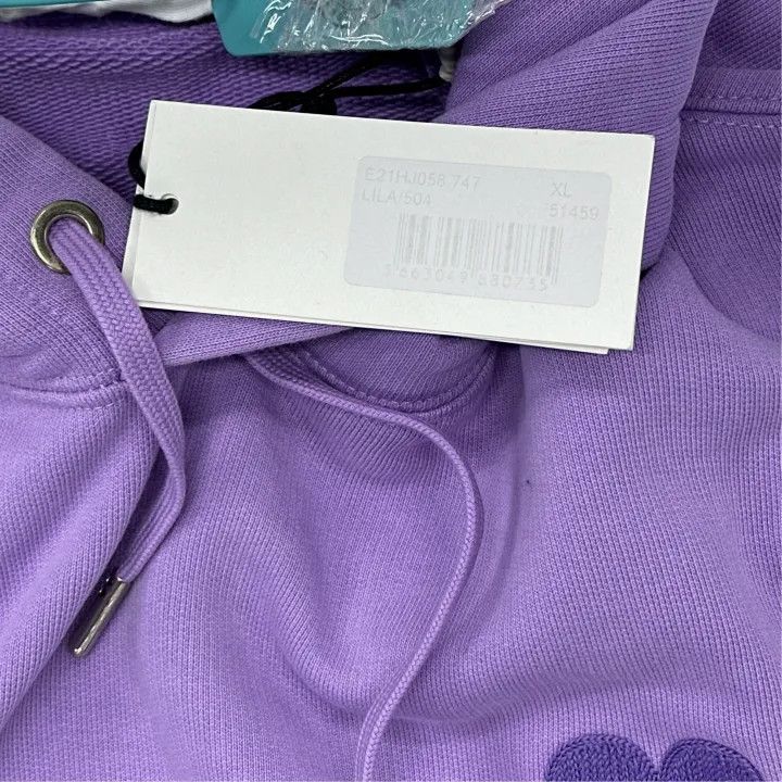AMI AMIPARIS Purple Love Hoodie for Couples 0079 Size US XL / EU 56 / 4 - 5 Thumbnail
