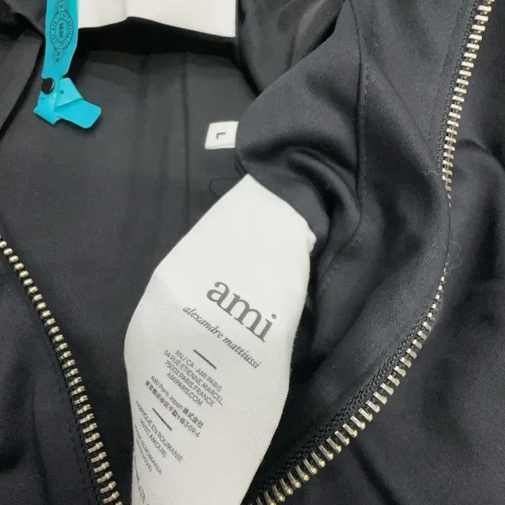AMI AMIPARIS Black Long Sleeve Jacket with Embroidery 0079 Size US L / EU 52-54 / 3 - 3 Thumbnail