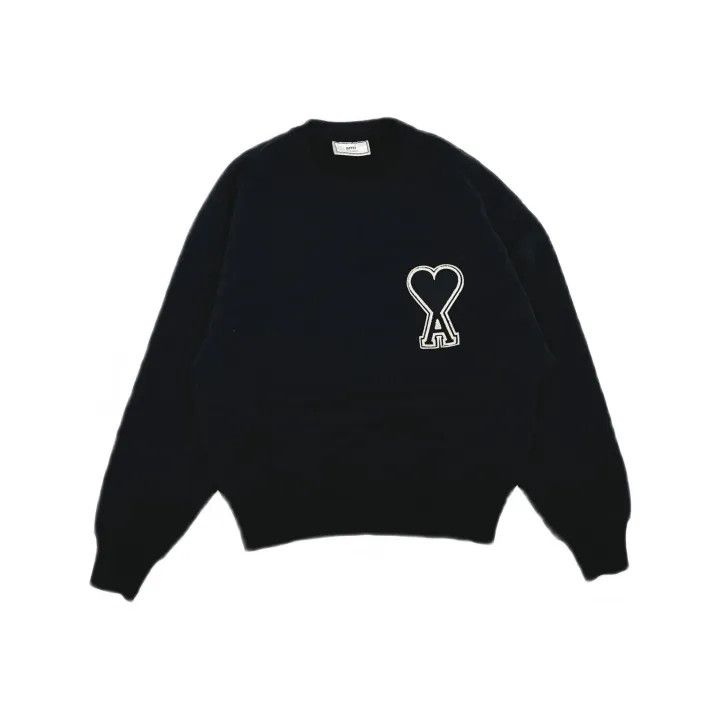 AMI AMIPARIS Heart Graphic Long Sleeve Sweatshirt 0079 Size US M / EU 48-50 / 2 - 2 Thumbnail