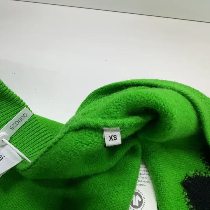 AMI AMIPARIS Green V-Neck Wool Cardigan 0079 Size US XS / EU 42 / 0 - 5 Thumbnail