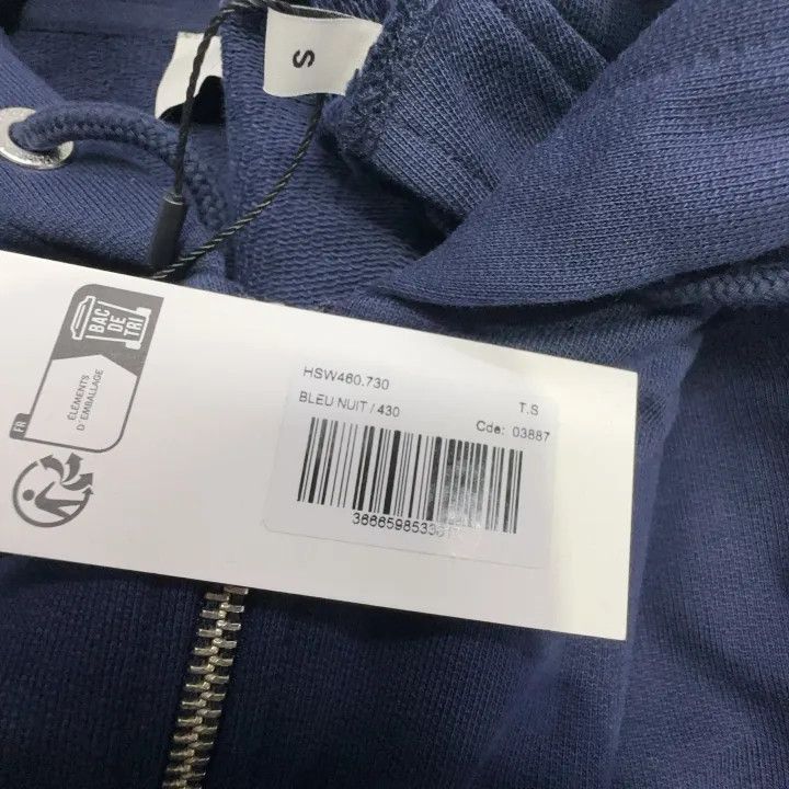 AMI AMIPARIS Heart Embroidery Casual Zip-Up Hoodie 0079 Size US S / EU 44-46 / 1 - 6 Thumbnail