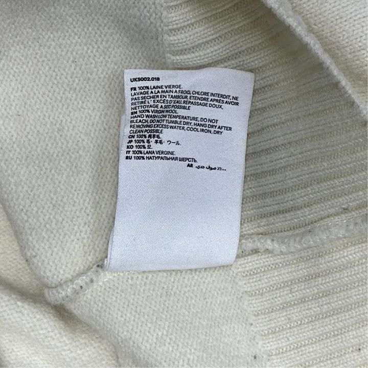 AMI AMIPARIS Love Logo Wool Sweater Unisex 0079 Size US S / EU 44-46 / 1 - 5 Thumbnail