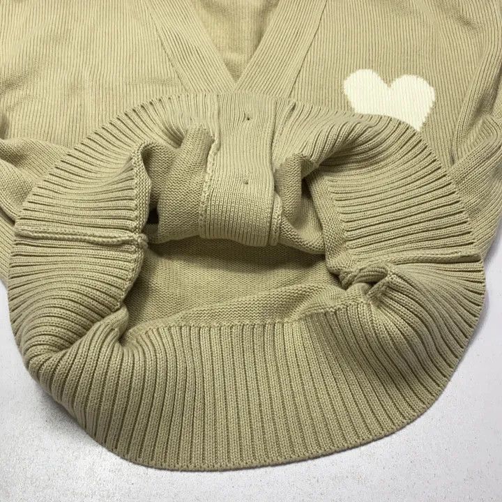 AMI AMIPARIS Casual Love Heart Knit Cardigan 0079 Size US M / EU 48-50 / 2 - 14 Thumbnail