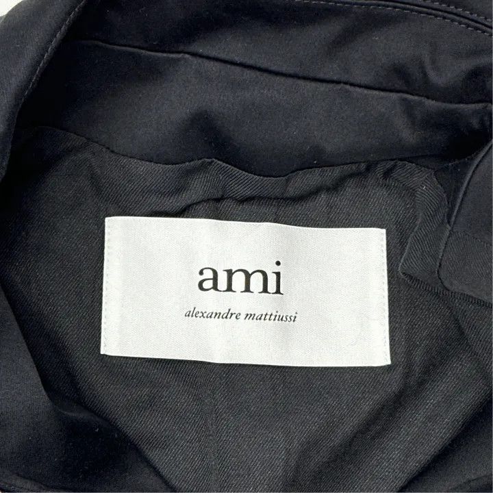AMI AMIPARIS Black Cotton Long Sleeve Jacket 0079 Size US L / EU 52-54 / 3 - 2 Thumbnail