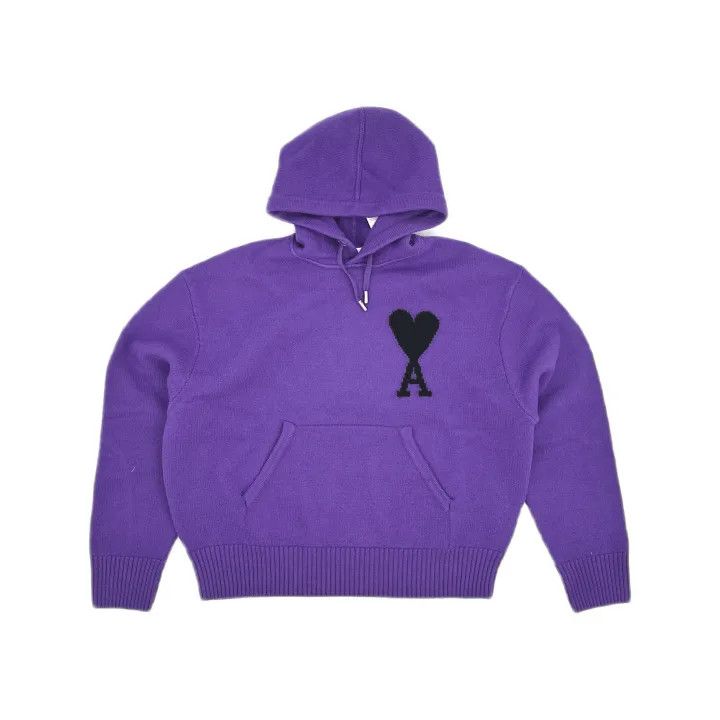 AMI AMIPARIS FW22 Heart Logo Pullover Hoodie 0079 Size US L / EU 52-54 / 3 - 2 Thumbnail