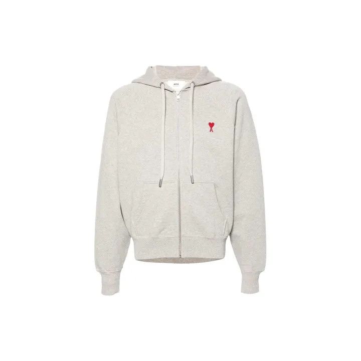AMI AMIPARIS Heart Embroidered Zip Hoodie Jacket 0079 Size US S / EU 44-46 / 1 - 2 Thumbnail