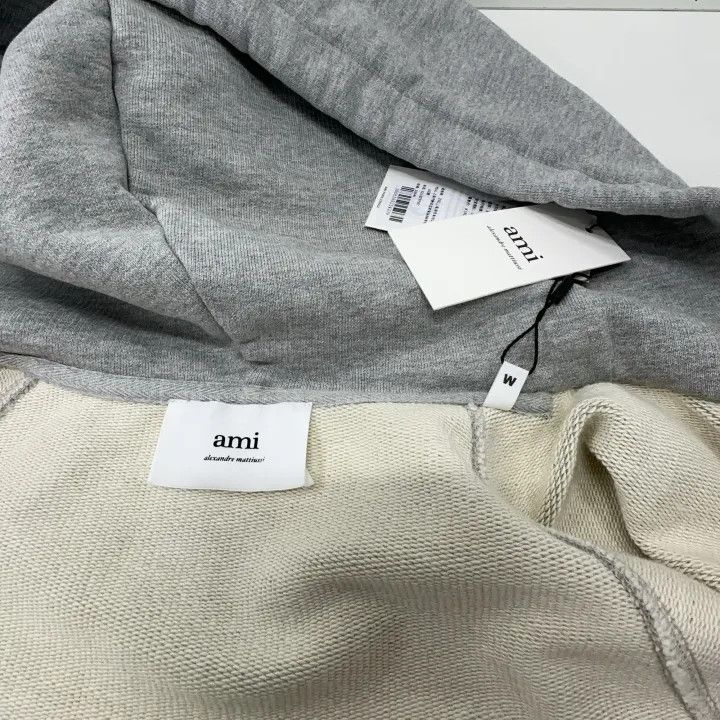 AMI AMIPARIS Heart Logo Embroidered Zip-Up Hoodie 0079 Size US M / EU 48-50 / 2 - 4 Thumbnail