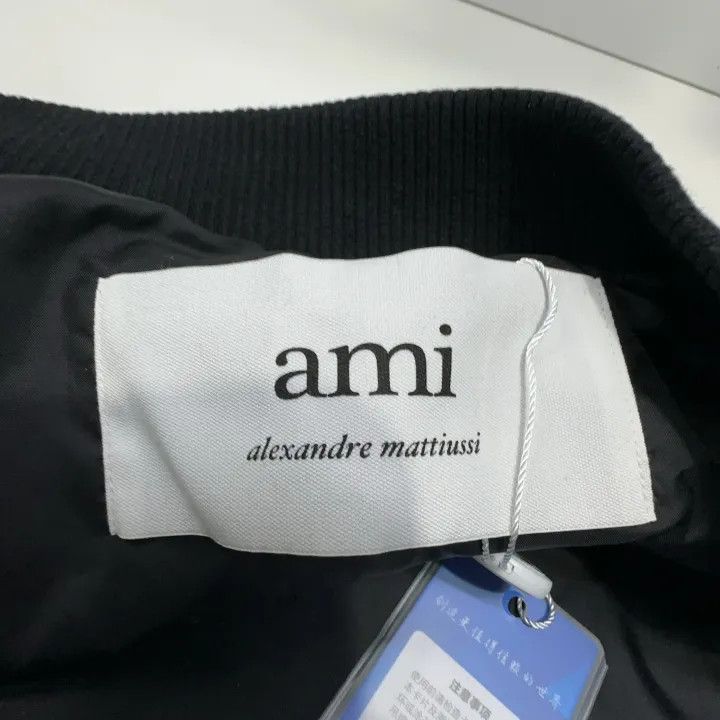 AMI AMIPARIS SS23 Black Pilot Jacket for Men 0079 Size US M / EU 48-50 / 2 - 6 Thumbnail
