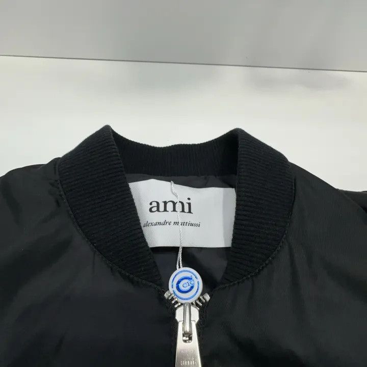 AMI AMIPARIS SS23 Black Pilot Jacket for Men 0079 Size US M / EU 48-50 / 2 - 7 Thumbnail