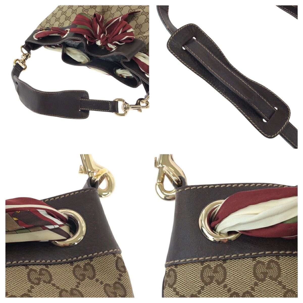 Gucci Gucci Gucci Positano GG Canvas Shoulder Bag Canvas Shoulder Bag 162788 DUTY FREE for USA Size ONE SIZE - 6 Thumbnail