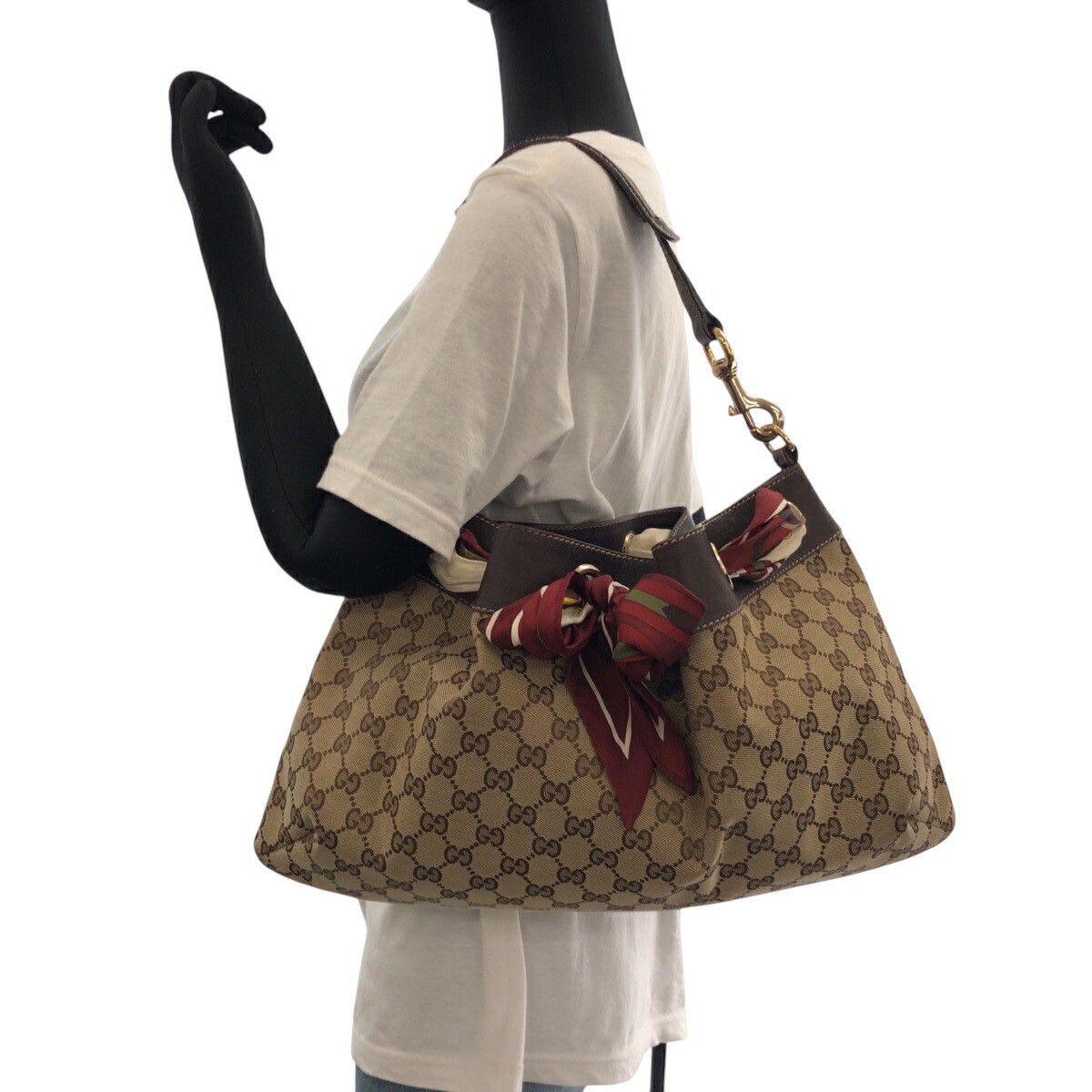 Gucci Gucci Gucci Positano GG Canvas Shoulder Bag Canvas Shoulder Bag 162788 DUTY FREE for USA Size ONE SIZE - 7 Thumbnail