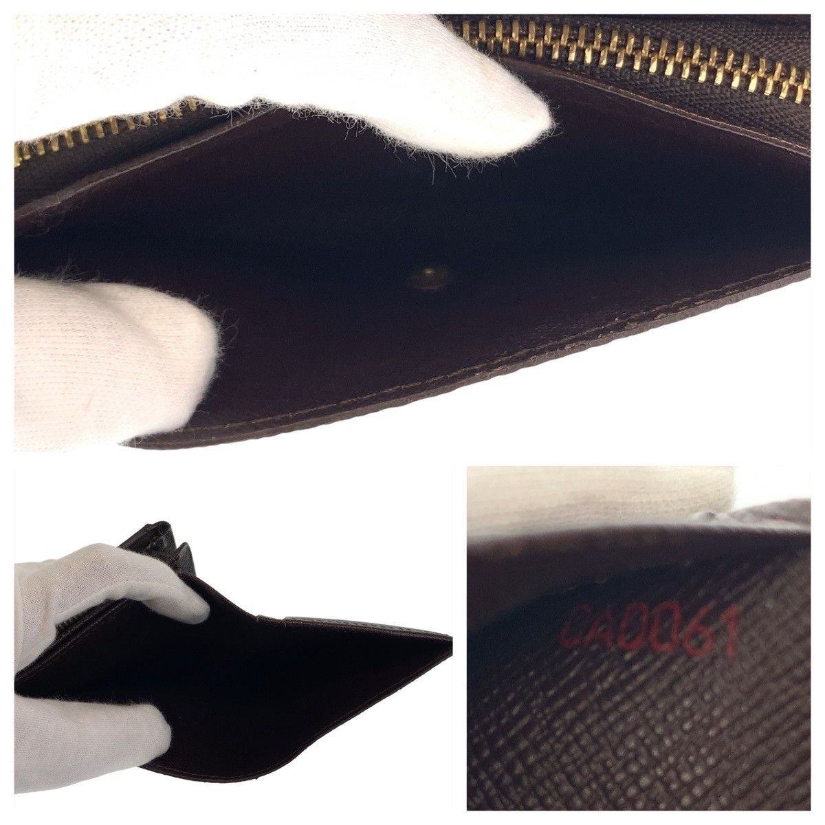 Louis Vuitton Louis Vuitton Louis Vuitton Portefeuille Tresor Damier Compact Wallet Canvas Short Wallet N61730 DUTY FREE for USA Size ONE SIZE - 5 Thumbnail
