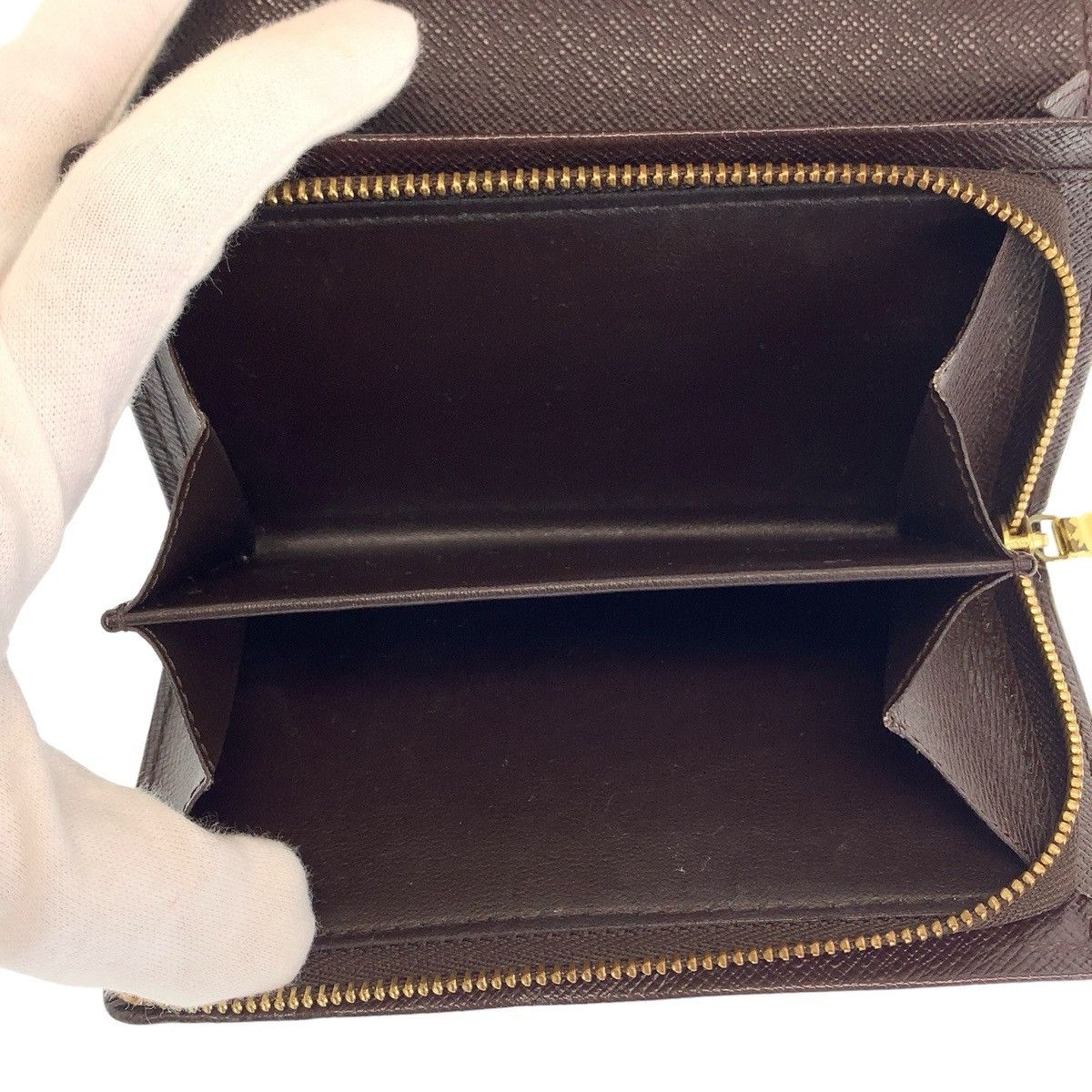 Louis Vuitton Louis Vuitton Louis Vuitton Portefeuille Tresor Damier Compact Wallet Canvas Short Wallet N61730 DUTY FREE for USA Size ONE SIZE - 8 Thumbnail