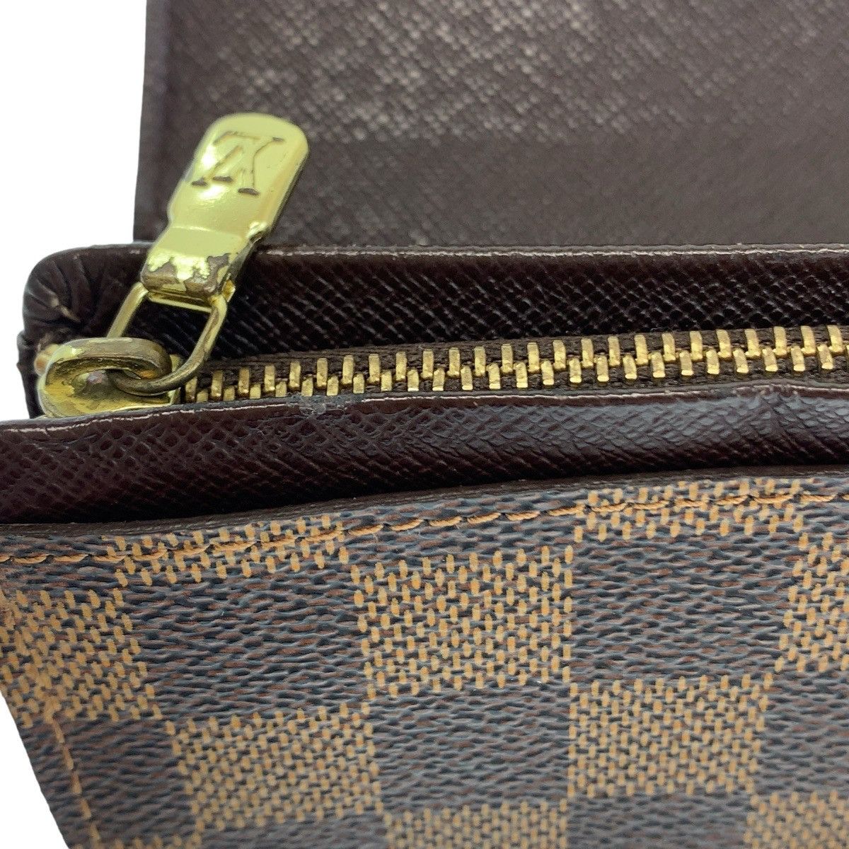 Louis Vuitton Louis Vuitton Louis Vuitton Portefeuille Tresor Damier Compact Wallet Canvas Short Wallet N61730 DUTY FREE for USA Size ONE SIZE - 6 Thumbnail