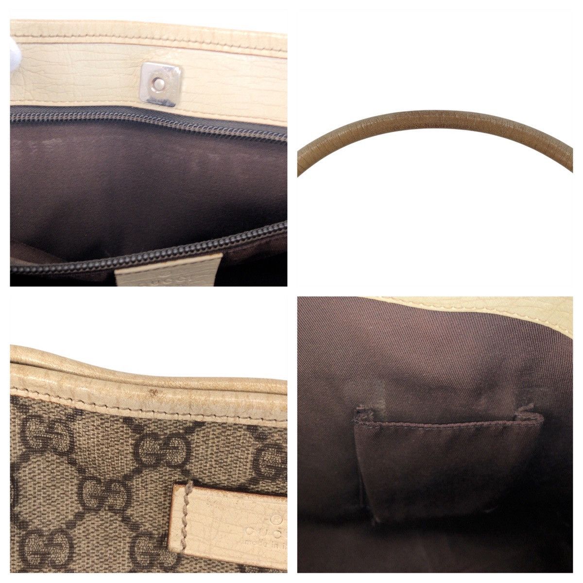 Gucci Gucci Gucci GG Canvas Leather 2way Bag Canvas Shoulder Bag 114595 DUTY FREE for USA Size ONE SIZE - 5 Thumbnail