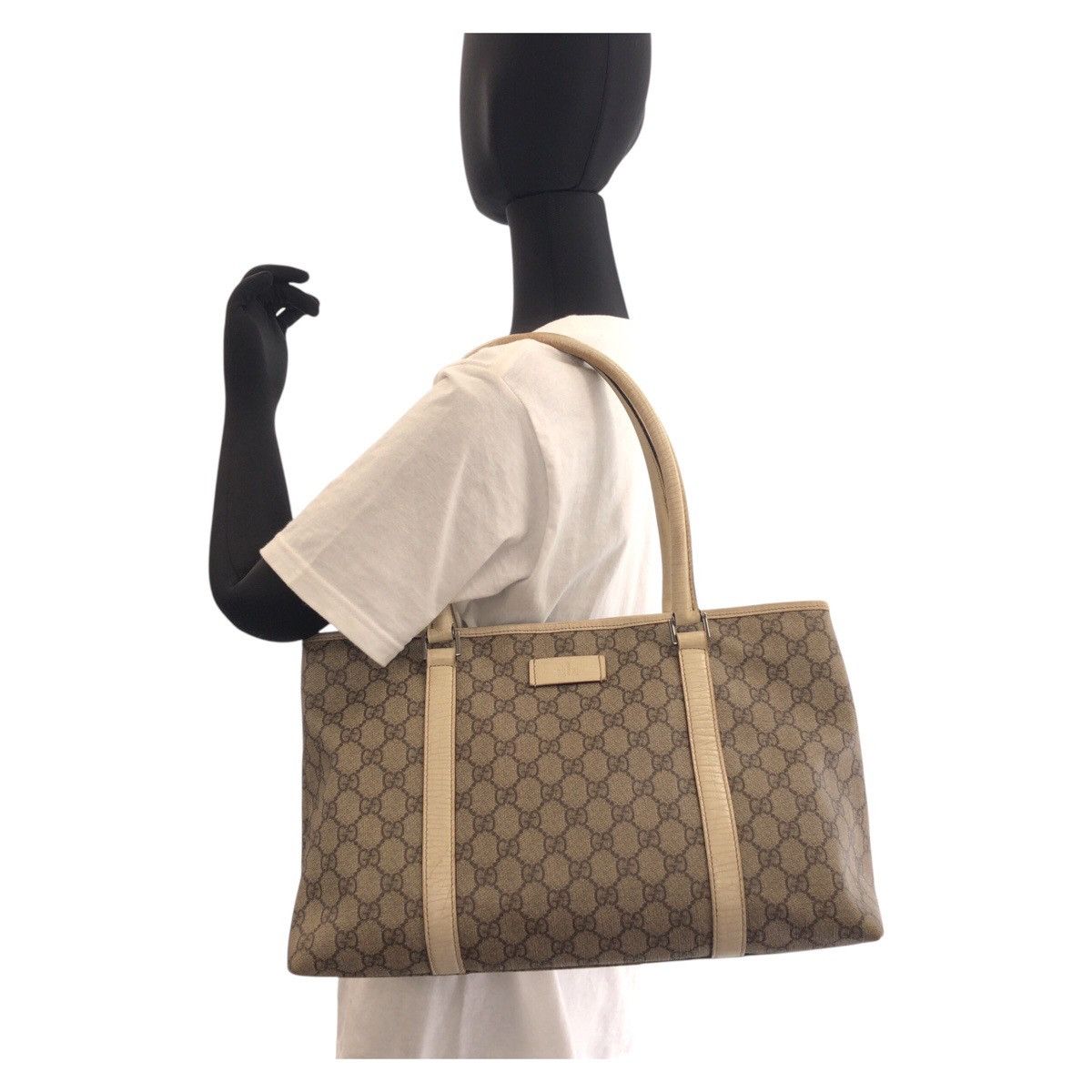 Gucci Gucci Gucci GG Canvas Leather 2way Bag Canvas Shoulder Bag 114595 DUTY FREE for USA Size ONE SIZE - 6 Thumbnail