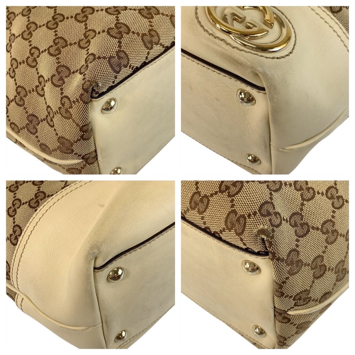 Gucci Gucci Gucci Abbey New Britt GG Canvas Tote Bag Canvas Tote Bag 169945 DUTY FREE for USA Size ONE SIZE - 3 Thumbnail