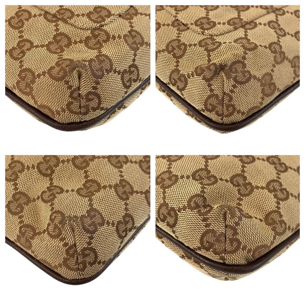 Gucci Gucci Gucci GG Canvas Leather Shoulder Bag Canvas Shoulder Bag 122793 DUTY FREE for USA Size ONE SIZE - 3 Thumbnail